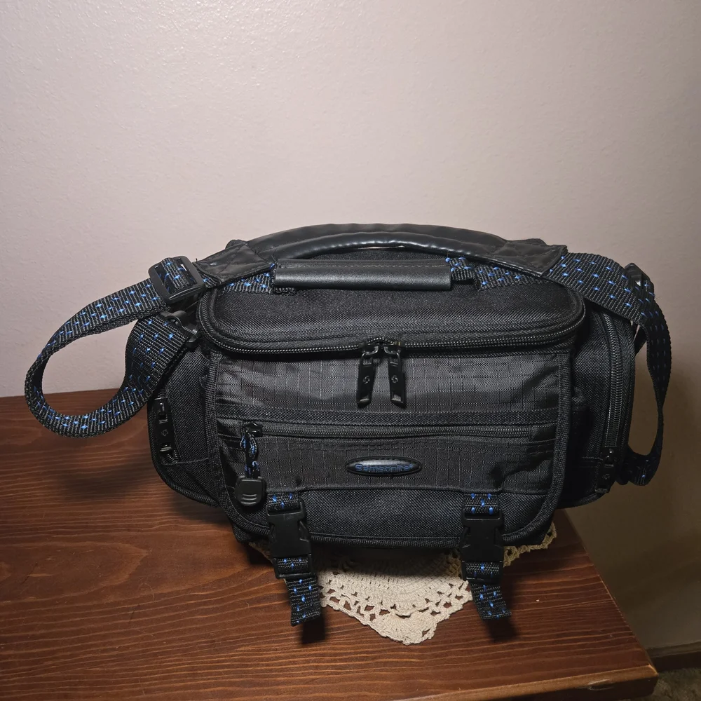 Samsonite Black and Blue Camera Bag